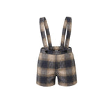 Pernille Blue Plaid Elliot Suspender Overalls