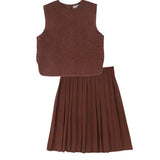Bace Collection Burgundy Boucle Wool Set