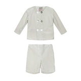 Carmina Ivory Velvet Suit