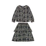 Goldthreads Black Floral Set