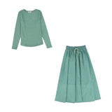 Valentina Green Maxi Set