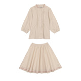 Kin Kin Natural Ruffled Set