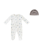Kipp Blue Hot Air Balloon Footie & Hat Set