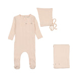 Bee & Dee Champagne Pink Ditsy Pointelle Take Me Home Set
