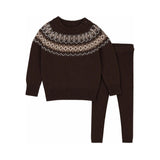 Analogie Chocolate Brown Heirloom Knits Set