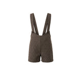 Pernille Brown Houndstooth Corentin Suspender Overalls