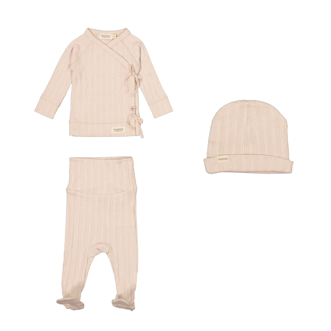Marmar Cream Taupe Wrap Three Piece Set