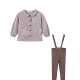 Nou Nelle Brown Striped Set