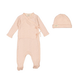 Marmar Sheer Rose Footie & Hat Set