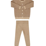 Kipp Natural Checked Knit Set