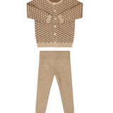Kipp Natural Checked Knit Set