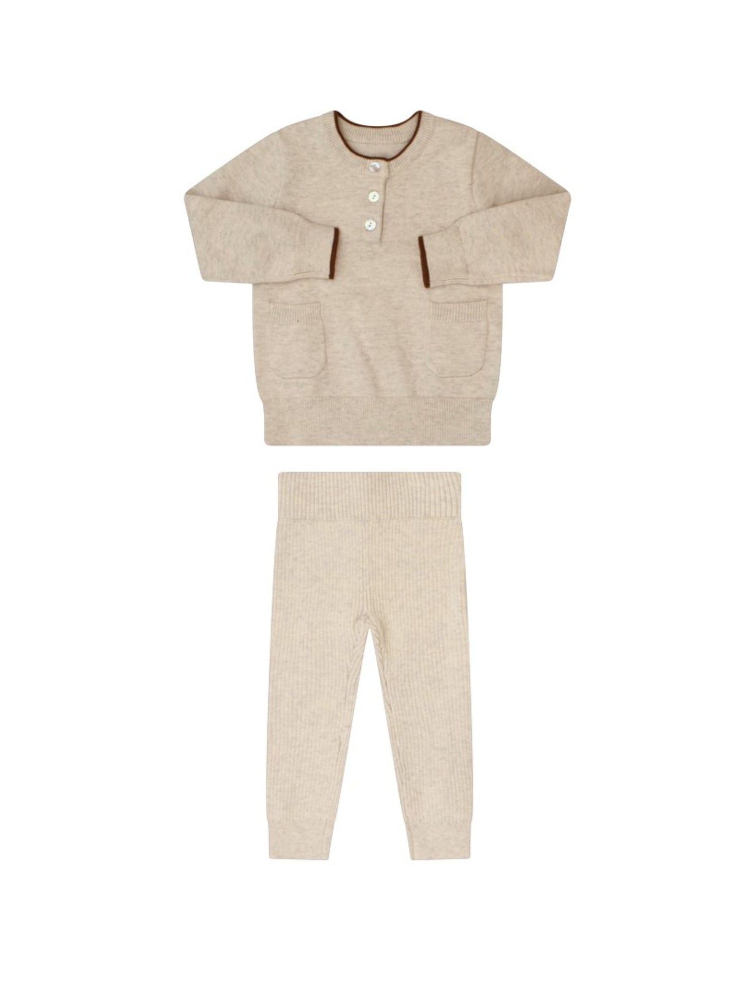 Klai Brown Henley Trim Set