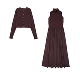 Urban Edge Mulberry Knit Combo Dress