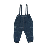 Bopop Bow Denim Overalls