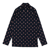 Analogie Navy Vintage Floral Mockneck