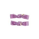 Project 6 Lilac Purple Velvet Ties Clip Set of Two