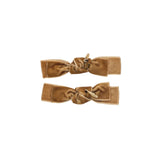 Project 6 Golden Sand Velvet Ties Clip Set of 2