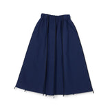 Venera Arapu Navy Graphic Flow Skirt