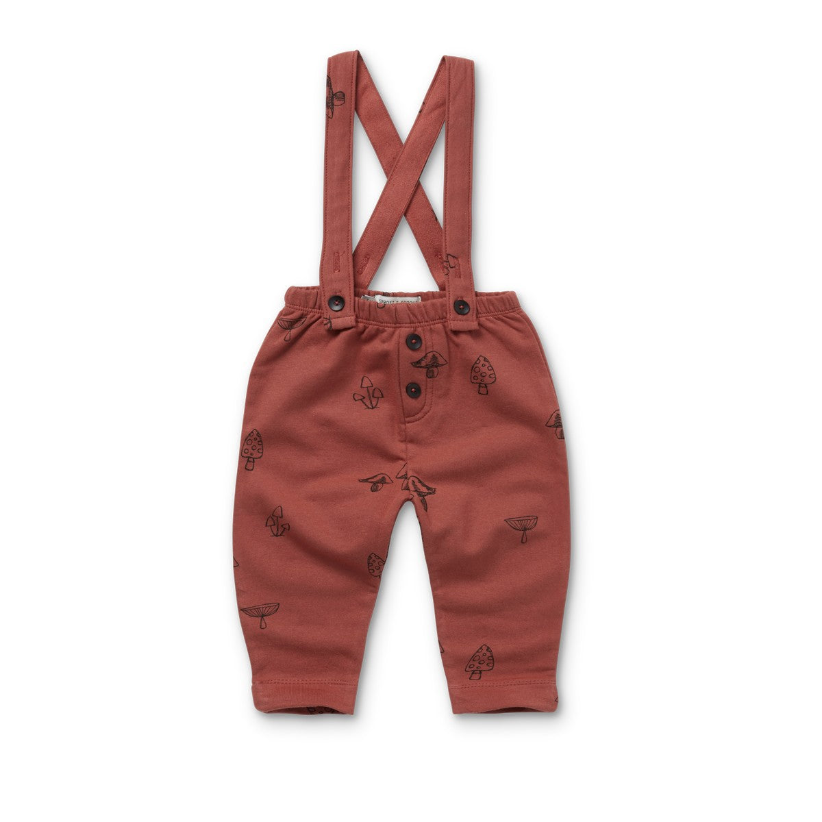 Sproet & Sprout Barn Red Mushroom Print Baby Sweatpants
