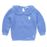 Sproet & Sprout Ultramarine Peter Pan Collar Sweater