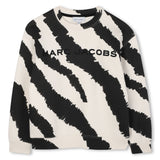 Marc Jacobs Black Zebra Print Sweatshirt