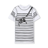 Marc Jacobs White Stripe Stitching Dress