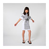 Marc Jacobs White Stripe Stitching Dress