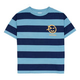Wynken Turquoise/Navy Wide Stripe T-Shirt