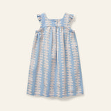 Wynken Soft Pink Stripe Deck Denim Dress