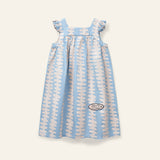 Wynken Soft Pink Stripe Deck Denim Dress