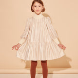 The Middle Daughter White/Gold Word Of Mouth Dress