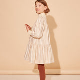 The Middle Daughter White/Gold Word Of Mouth Dress