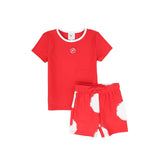 Water Club Red Watercolor Swim Set