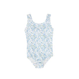 Water Club Tiny Floral Gathered Swimsuit