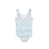 Water Club Tiny Floral Gathered Swimsuit