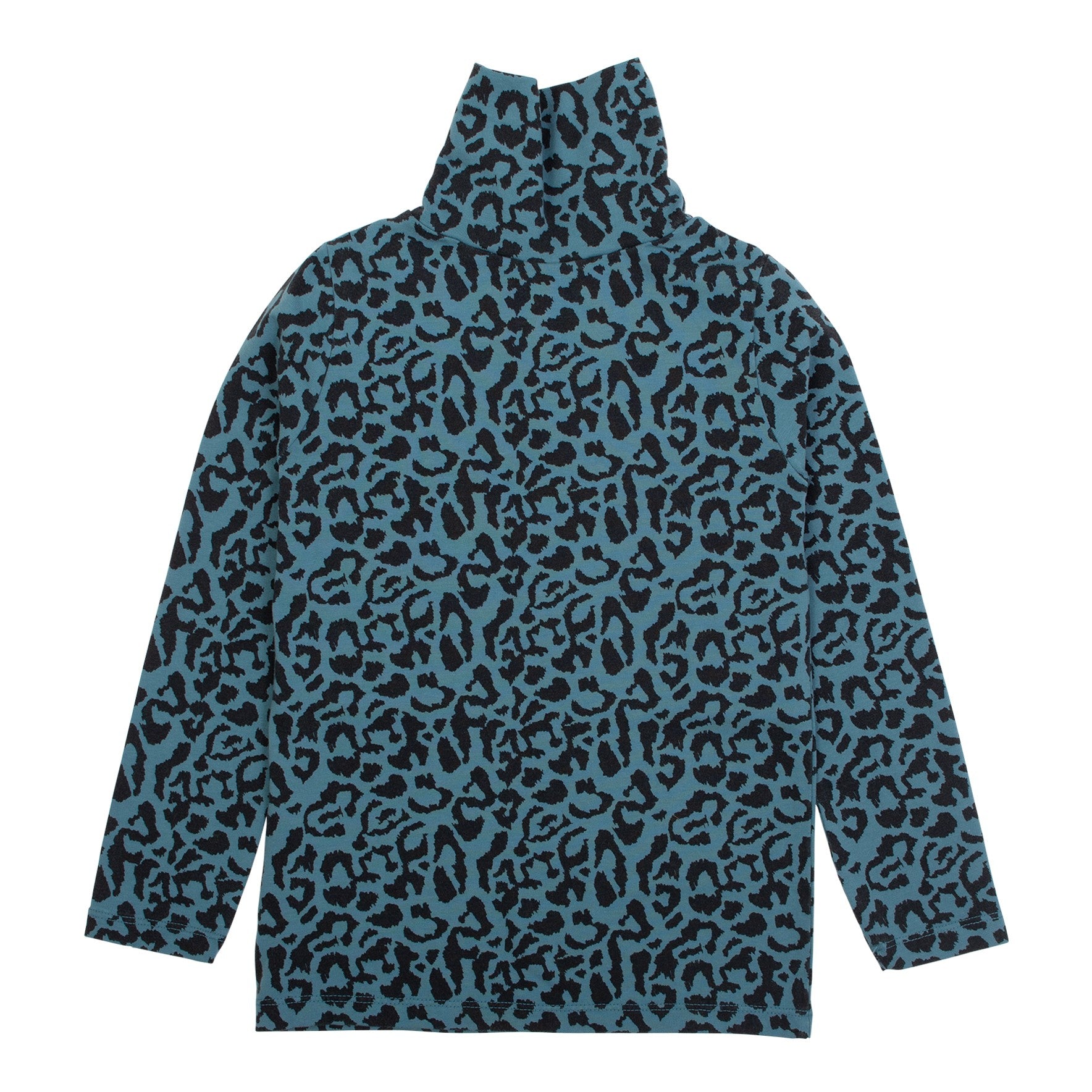 Wynken Forest Green Animal Print Luna Turtleneck