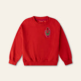 Oilily Red Perfume Badge Sweatshirt