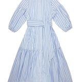 Zaikamoya Blue Striped Betty Dress