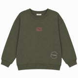 Calla Lili Green Stamp Sweatshirt