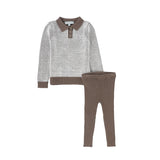 Bace Beige Bubble Knit Set
