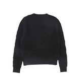 Bace Black Checked Bubble Knit Sweater