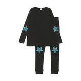 Bopop Black Star Stitch Pj's
