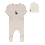 Ely's & Co Ivory Pear Fruit Collection Footie & Beanie