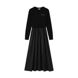 Coco Blanc Black Cabled Robe