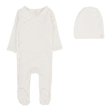 Lilette Cream/Pink X Print Footie Set