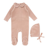 Lilette Pink Collar Velour Take Me Home Set