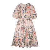 Emm Watercolor Pleated Linen