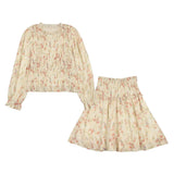 Teela Yellow Print Smocked Set