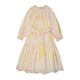 Teela Print Eyelet Tie Dress
