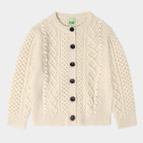 Fub Ecru Aran Cardigan